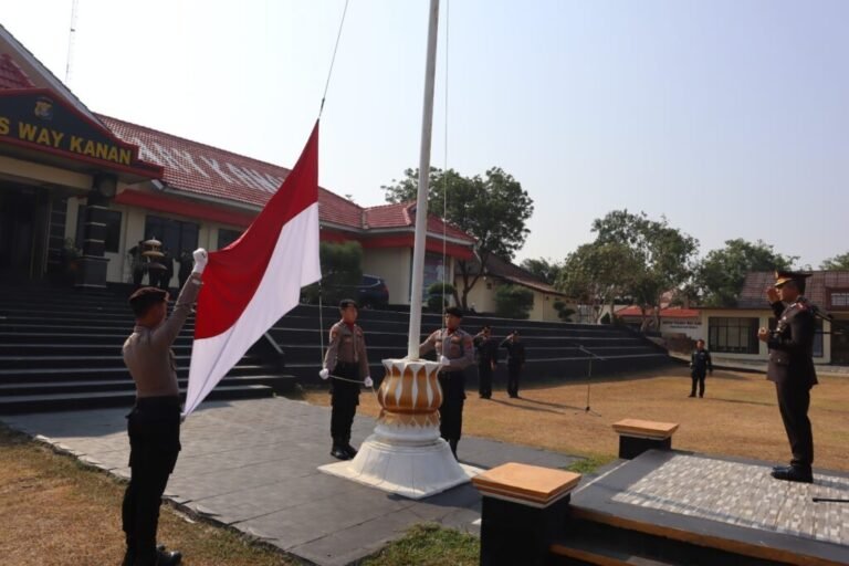 Polres Way Kanan Gelar Upacara Peringatan Hari Sumpah Pemuda Ke-95 Tahun 2023